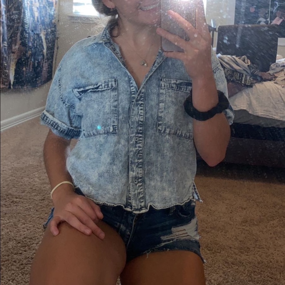 Denim top